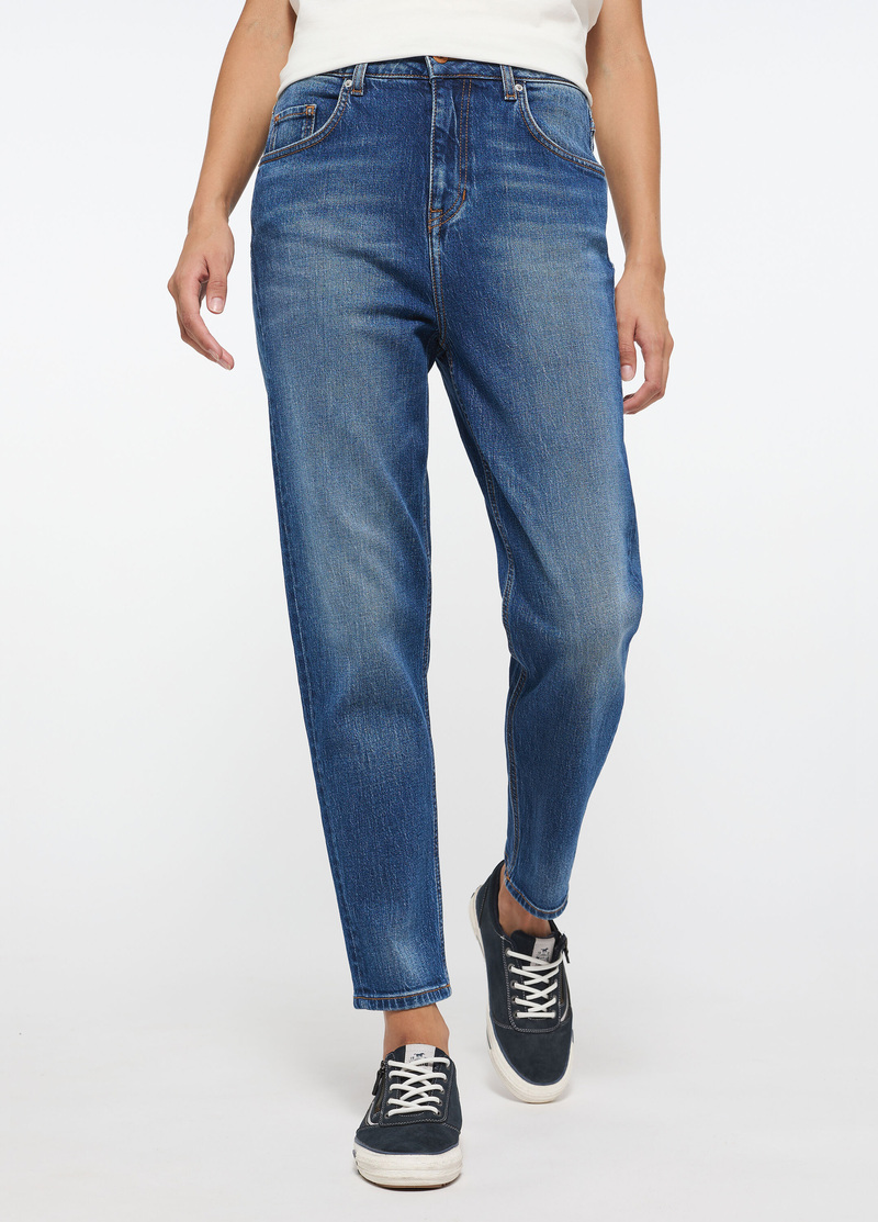 Damskie Spodnie Dinsowe Mustang Moms Jeans Denim Blue - 1013162-5000-582