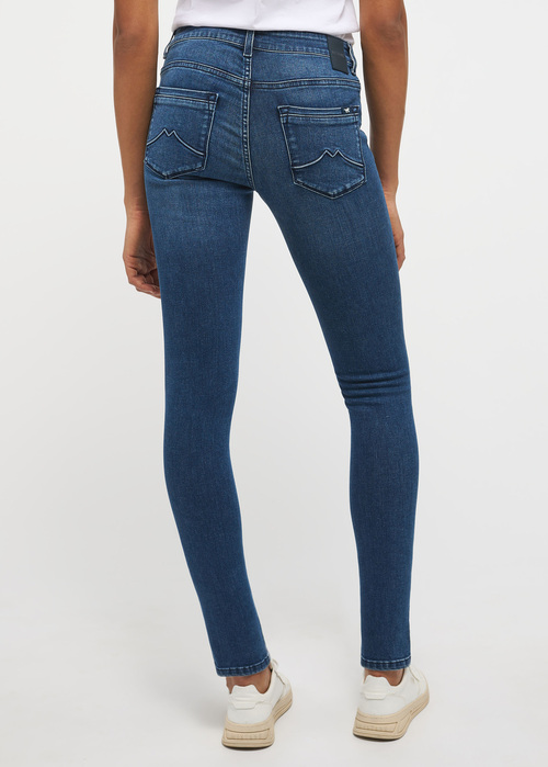 Damskie Spodnie Dzinsowe Mustang Jeans Shelby Skinny Denim Blue - 1013580-5000-782