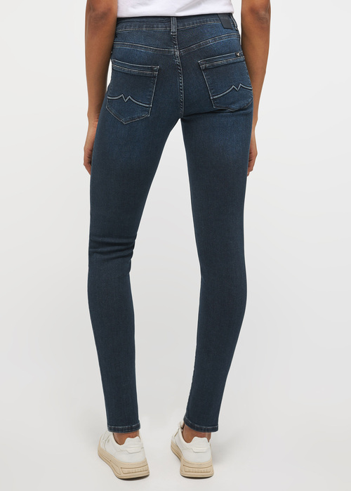 Damskie Spodnie Dinsowe Mustang Jeans Shelby Slim Denim Blue - 1013582-5000-882