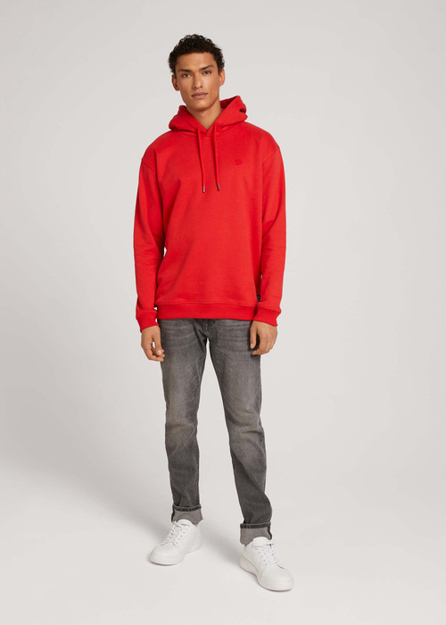 Tom Tailor Hoody With Embro Blood Orange - 1030860-20013
