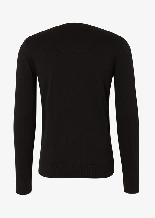 Meski Sweter Tom Tailor Basic V Neck Sweater Black - 1012820-29999