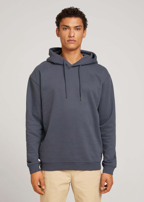 Tom Tailor® Hoody With Embro - Blueish Grey Size S