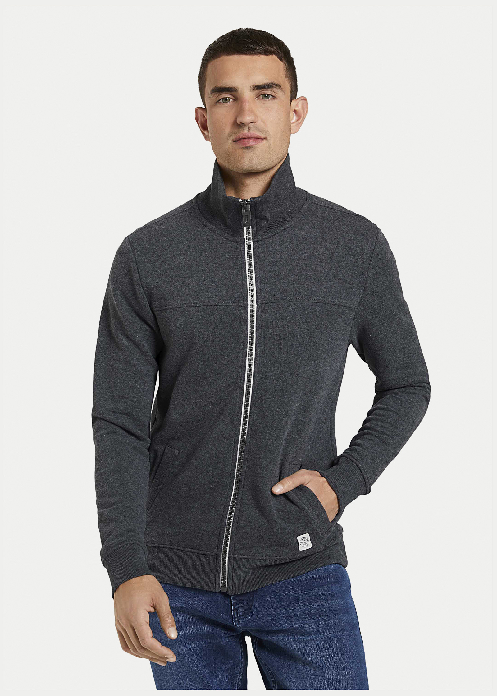 Tom Tailor® Sweater - Dark Grey Melange Size S