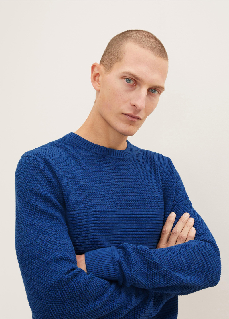 Mski Sweter Tom Tailor Knit Hockey Blue - 1032302-19168