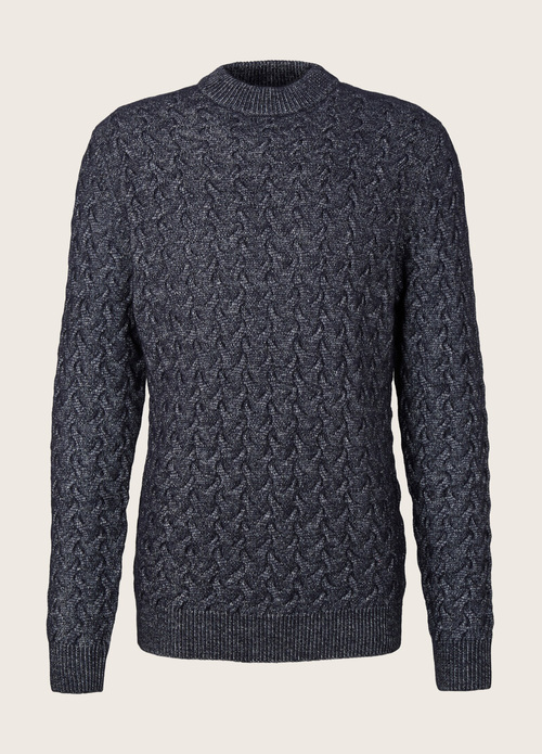 Meski Sweter Tom Tailor Pullover Knit Navy Melange - 1033650-13160