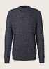 Tom Tailor Pullover Knit Navy Melange - 1033650-13160
