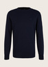 Tom Tailor Simple Knitted Jumper Knitted Navy Melange - 1012819-13160
