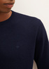 Tom Tailor Simple Knitted Jumper Knitted Navy Melange - 1012819-13160