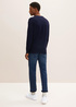 Meski Sweter Tom Tailor Simple Knitted Jumper Knitted Navy Melange - 1012819-13160