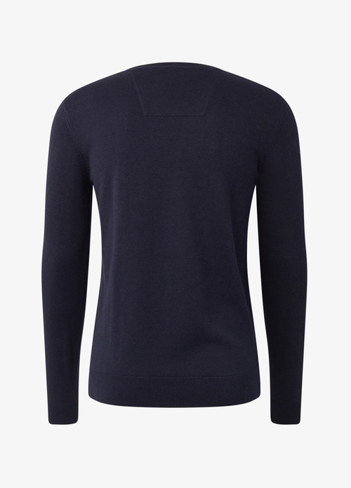 Meski Sweter Tom Tailor Simple Knitted Jumper Knitted Navy Melange - 1012819-13160