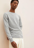 Tom Tailor Simple Knitted Jumper Light Soft Grey Melange - 1012819-14427
