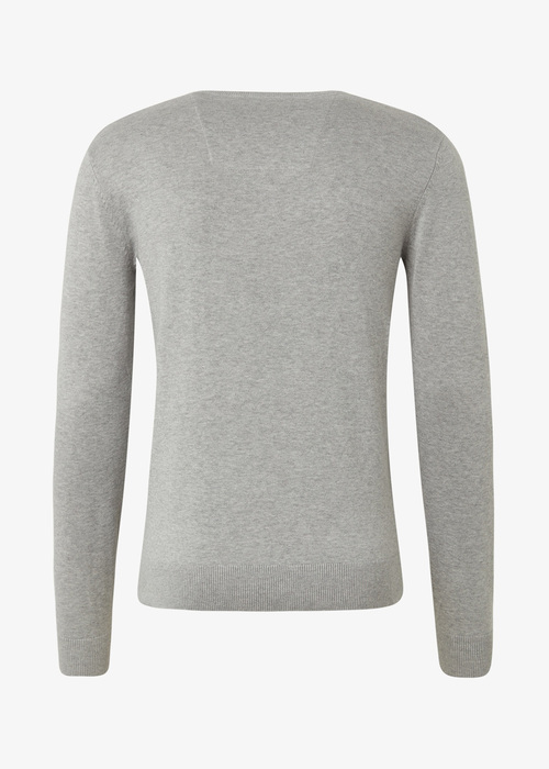 Tom Tailor Simple Knitted Jumper Light Soft Grey Melange - 1012820-14427