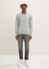 Tom Tailor Simple Knitted Jumper Light Soft Grey Melange - 1012820-14427