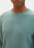 Tom Tailor Mottled Knitted Sweater Green Dust Melange - 1027661-32619