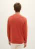 Tom Tailor Mottled Knitted Sweater Warm Red Melange - 1027661-32720