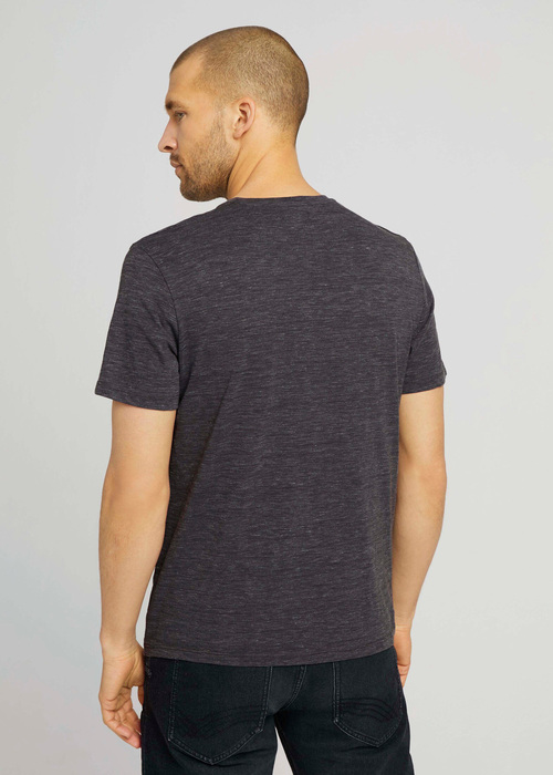 Tom Tailor Colorful Nep Tee Tarmac Grey Nep Structure - 1026065-28028