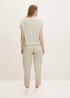 Tom Tailor Striped T Shirt Offwhite Olive Stripe - 1030421-29292