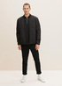 Tom Tailor Halfzip Polo Shirt Black Structured Stripe - 1031655-29797 Tom Tailor Halfzip Polo Shirt Black Structured Stripe - 1031655-29797