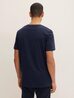 Denim Tom Tailor T Shirt With A Logo Print Sky Captain Blue - 1032335-10668