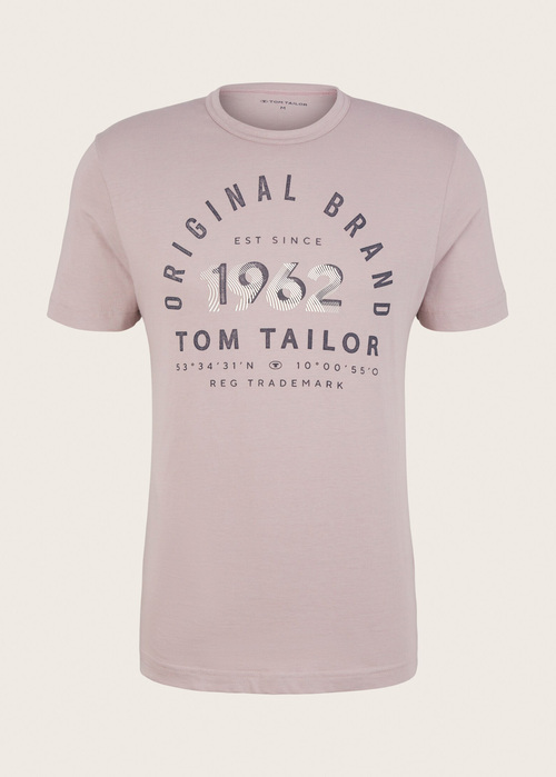 Tom Tailor Striped T Shirt Velvet Rose Fine Stripe - 1035549-31508