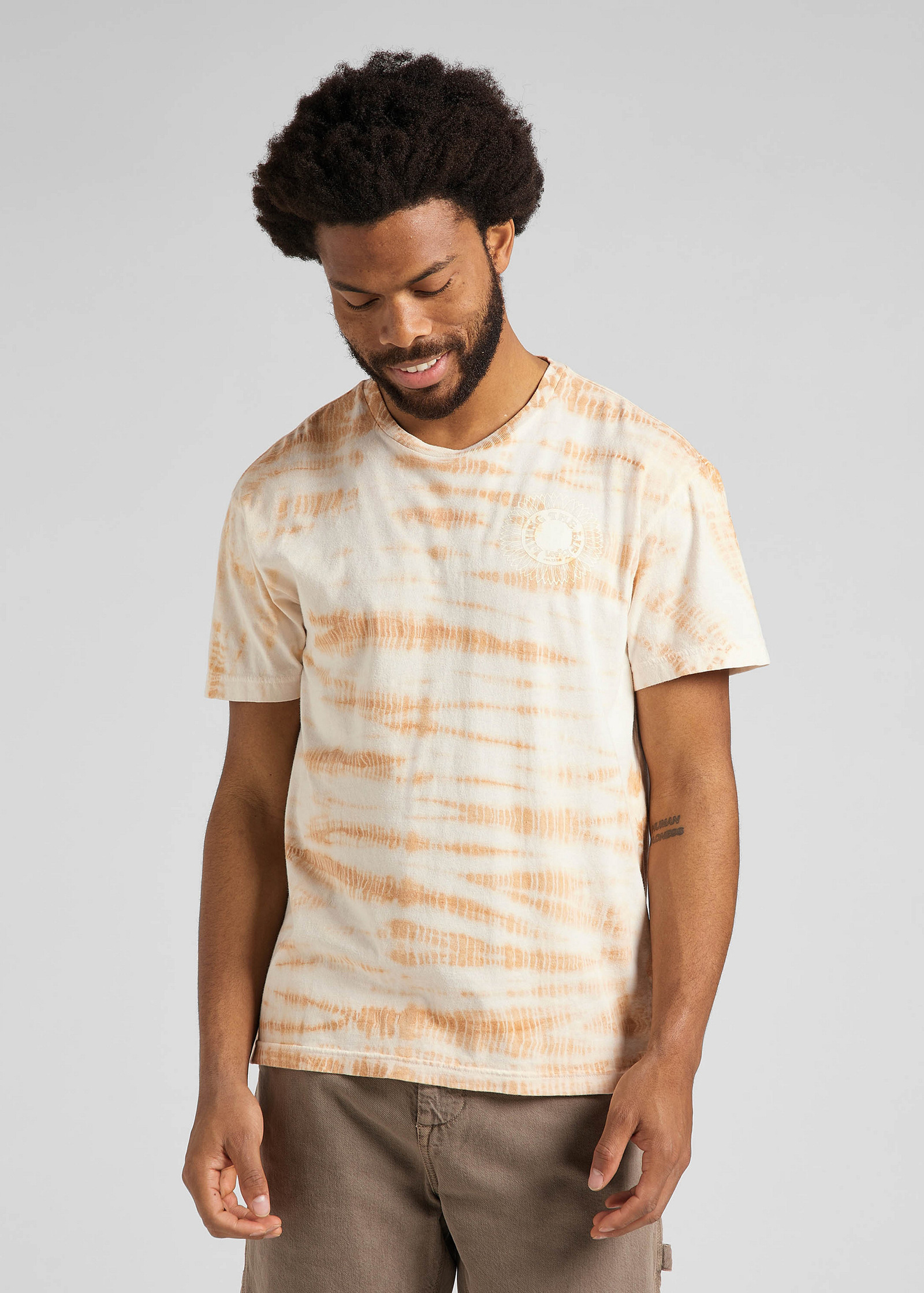 Meski T Shirt Lee Short Sleeve Tie Dye Tee Sunset - L68CPWUG