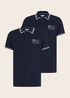 Mska Koszulka Polo Tom Tailor Polo Shirt With Logo Embroidery Sky Captain Blue - 1035571-10668