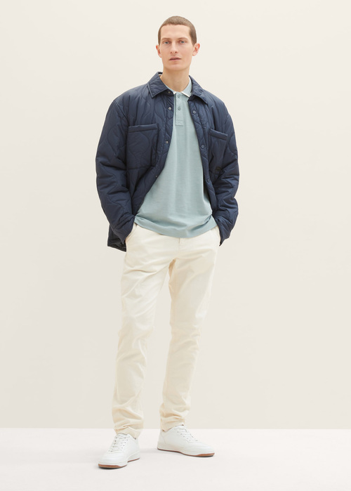 Mska Koszulka Polo Tom Tailor Polo Shirt With Logo Embroidery Ocean - 1035571-28129