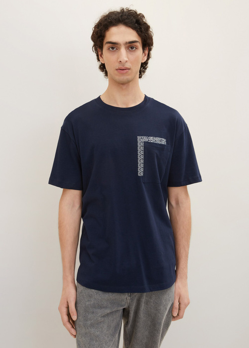 Tom Tailor T-shirt Sign - Sky Captain Blue 1035589-10668