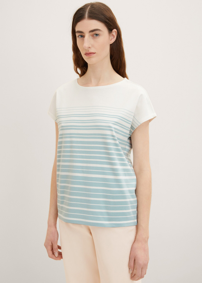 Size L 1035480-31328 Tom Gradient Stripe Tailor Tshirt Blue -