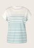 Damski T Shirt Tom Tailor Tshirt Blue Gradient Stripe - 1035480-31328