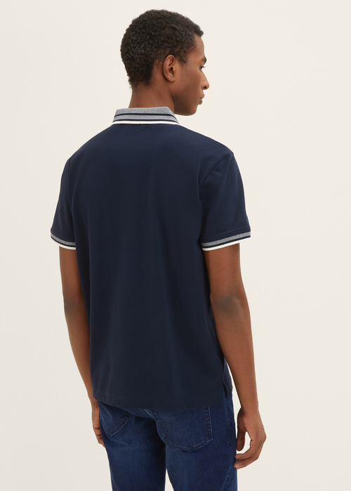 Tom Tailor® Basic Polo shirt - Sky Captain Blue Size XL
