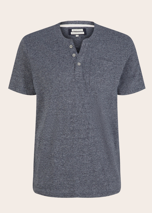 Tom Tailor Tshirt Navy Grindle Structure - 1035634-19932