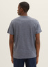 Tom Tailor Tshirt Navy Grindle Structure - 1035634-19932