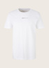 Denim Tom Tailor T Shirt With A Logo Print White - 1032335-20000