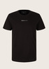 Denim Tom Tailor T Shirt With A Logo Print Black - 1032335-29999