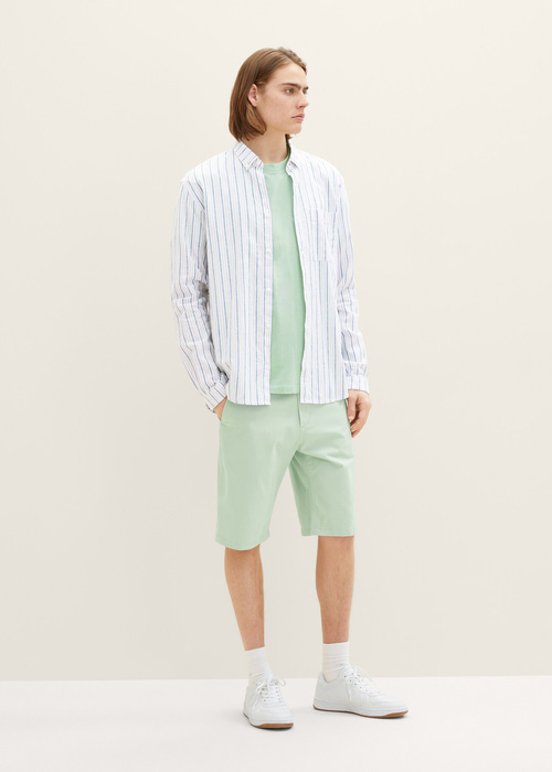 Meska Koszula Materialowe Denim Tom Tailor Shirt Multicolor Small Stripe - 1034922-31159