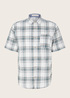 Tom Tailor 12 Shirt Off White Bluish Green Check - 1034902-31239