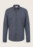 Mska Koszula Materiaowe Denim Tom Tailor Slim Fit Shirt With A Print Pattern Navy Scratched Check Print - 1032370-30273