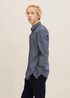 Denim Tom Tailor Slim Fit Shirt With A Print Pattern Navy Scratched Check Print - 1032370-30273 Denim Tom Tailor Slim Fit Shirt With A Print Pattern Navy Scratched Check Print - 1032370-30273