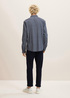 Mska Koszula Materiaowe Denim Tom Tailor Slim Fit Shirt With A Print Pattern Navy Scratched Check Print - 1032370-30273
