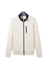 Tom Tailor Sweatshirt Jacket With A Stand Up Collar Vintage Beige Melange - 1037819-18623 Tom Tailor Sweatshirt Jacket With A Stand Up Collar Vintage Beige Melange - 1037819-18623