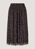 Tom Tailor Skirt Printed Mesh Black Small Dot Design - 1028859-28383