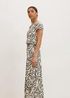 Tom Tailor Skirt Beige Abstract Waves Design - 1031673-29963