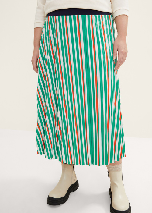 Tom Tailor Skirt Stripe Green - 1035964-31120