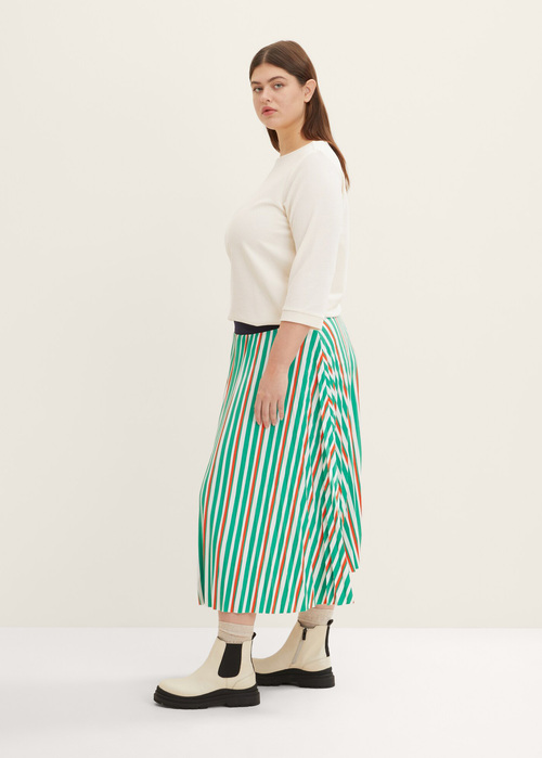 Tom Tailor Skirt Stripe Green - 1035964-31120
