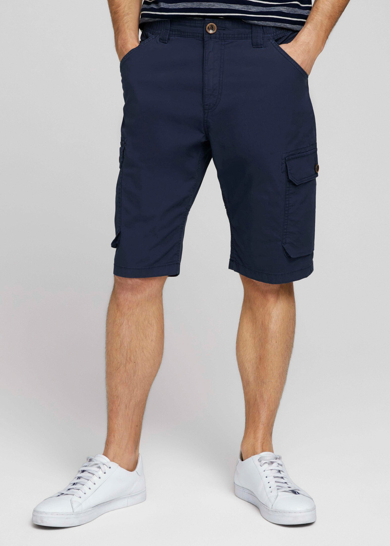 Tom Tailor Lightweight Cargo Shorts Sailor Blue - 1026090-10932 Size S