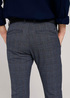 Meskie Spodnie Materialowe Tom Tailor Textured Chinos Navy Grindle Check - 1020451-25904