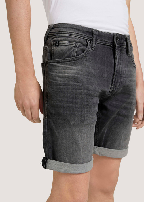 Tom Tailor Regular Denim Shorts Used Mid Stone Grey Denim - 1024512-10219