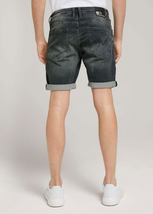 Tom Tailor Regular Denim Shorts Used Mid Stone Grey Denim - 1024512-10219
