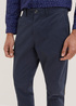 Meskie Spodnie Materialowe Tom Tailor Washed Slim Chinos Sky Captain - 1035046-10668